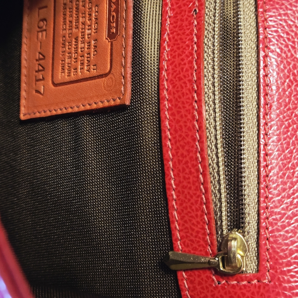 Vintage Coach Madison Biltmore 4417 Bordeaux Red Hand Bag Crossbody - Picture 13 of 16